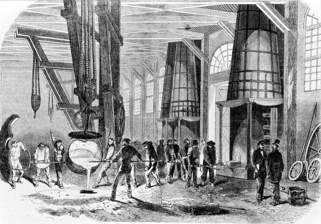 Odlewnia Grenelle w 1885 roku. autorstwa Unknown artist