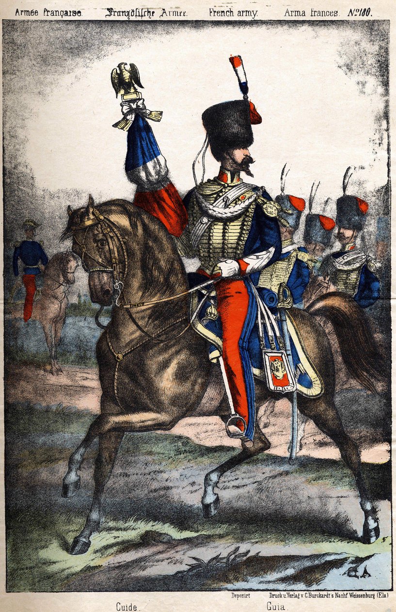 Przewodnik po francuskiej Armee. sd. rycina z XIX wieku. autorstwa Unknown artist