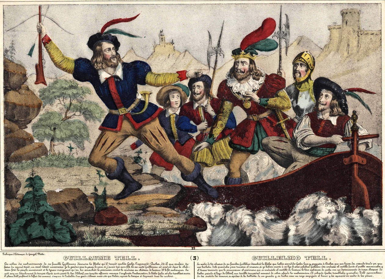 Guillaume Tell (William Tell) odkrywa strzałę autorstwa Unknown artist