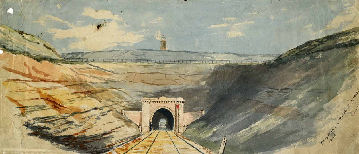 Tunel Haywards Heath, południe autorstwa Unknown artist