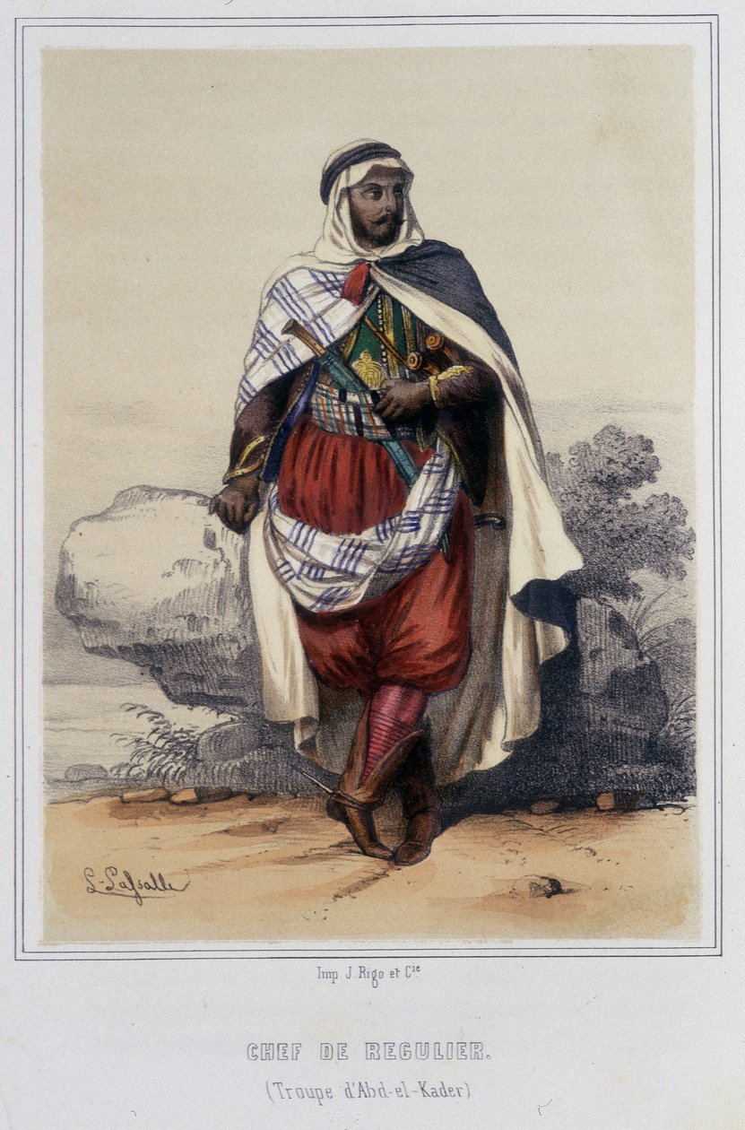 Szef odzyskiwania w Algierii w drugiej połowie XIX wieku. autorstwa Unknown artist