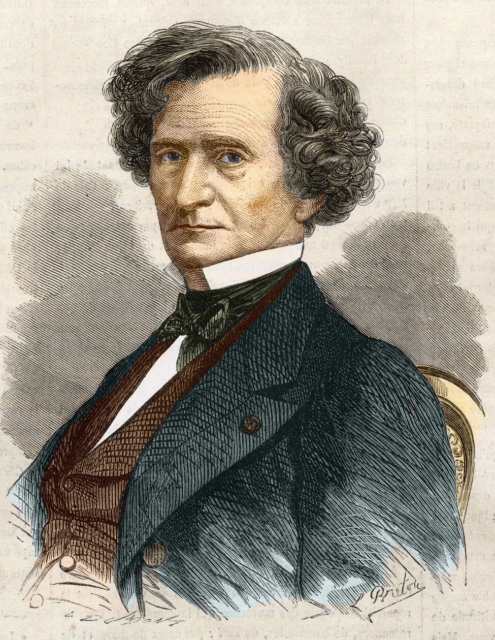 Hector Louis Berlioz Francuski kompozytor (1803-1869). autorstwa Unknown artist