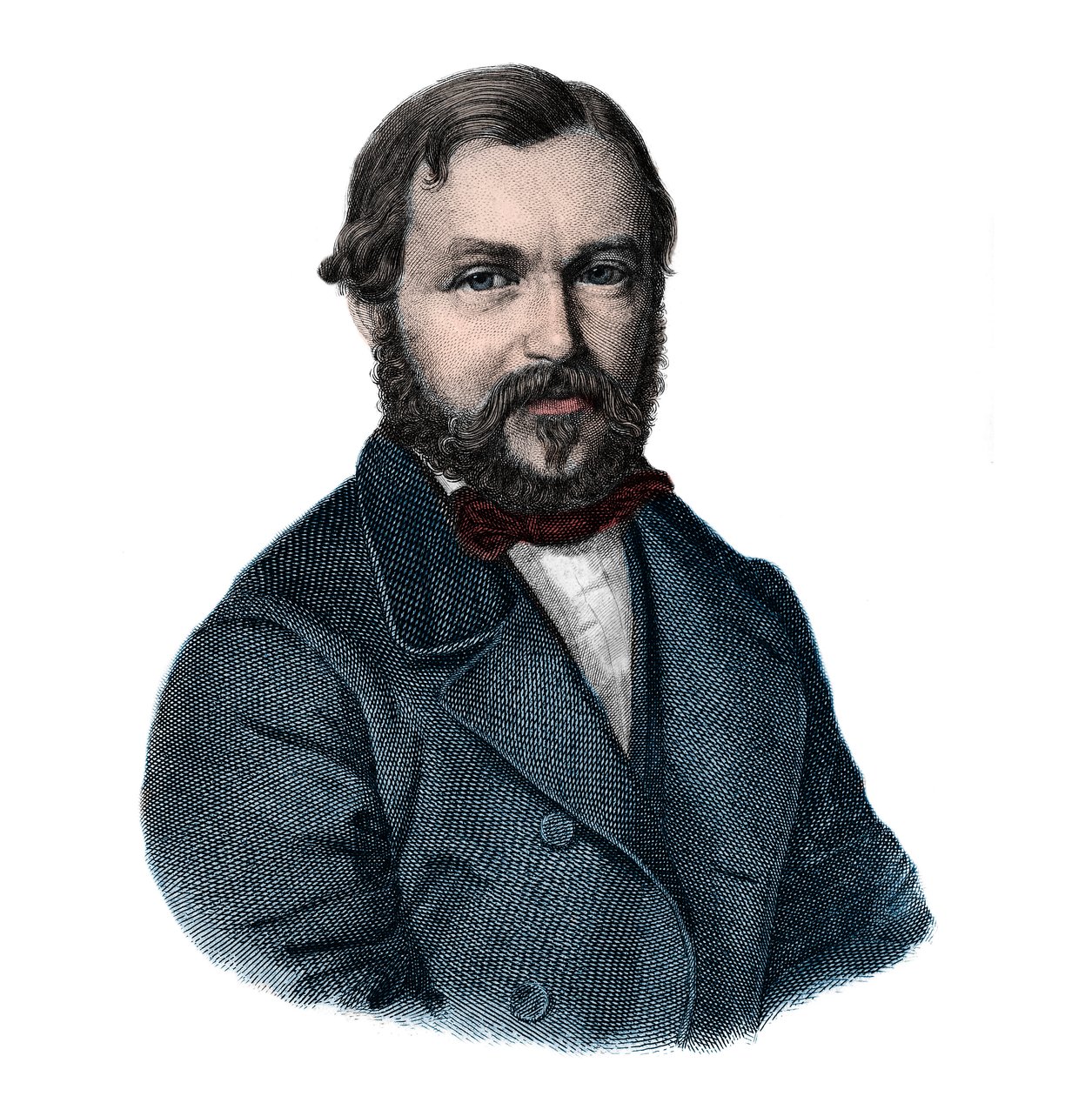 Heinrich Barth (1821-1865), niemiecki odkrywca - Portret Henri (Heinrich) Barth, niemiecki podróżnik i odkrywca (1821-1865) autorstwa Unknown artist