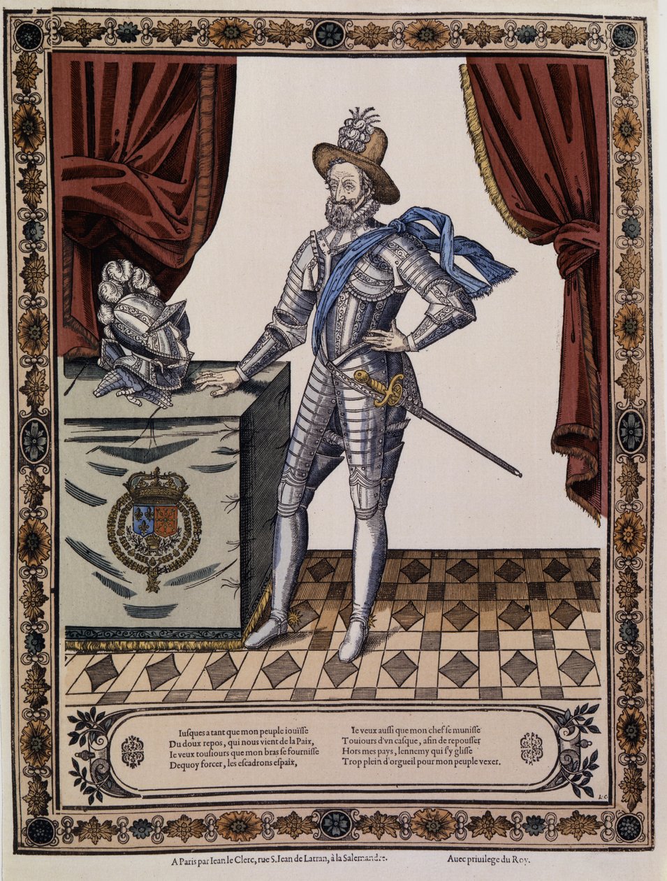 Henryk IV (1553-1610), król Francji około 1600 roku. autorstwa Unknown artist