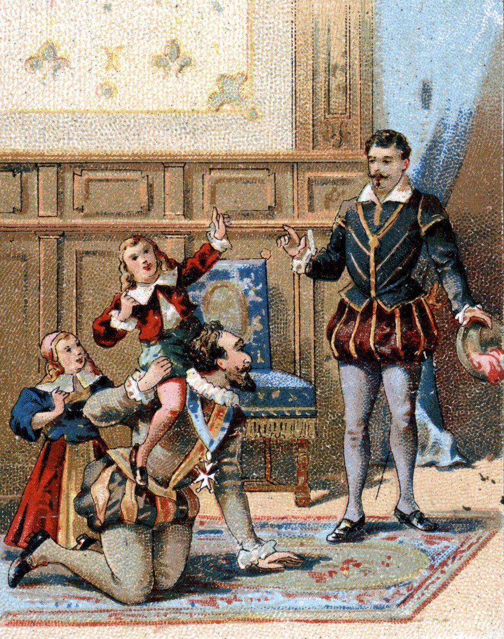 Henryk IV król Francji (1553-1610) bawiący się ze swoimi dziećmi autorstwa Unknown artist