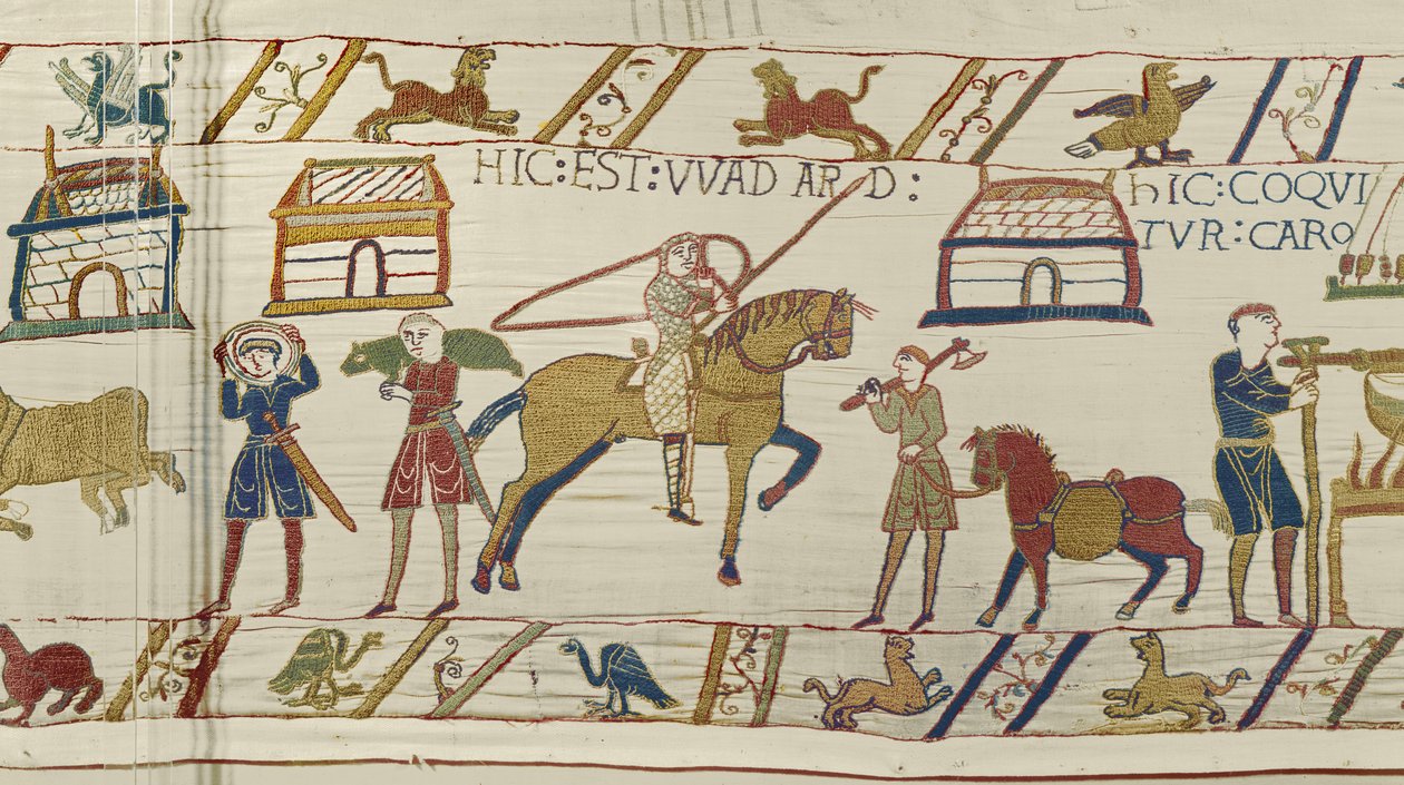 Oto Wadard, Bayeux Tapestry (haft wełniany na płótnie) autorstwa Unknown artist