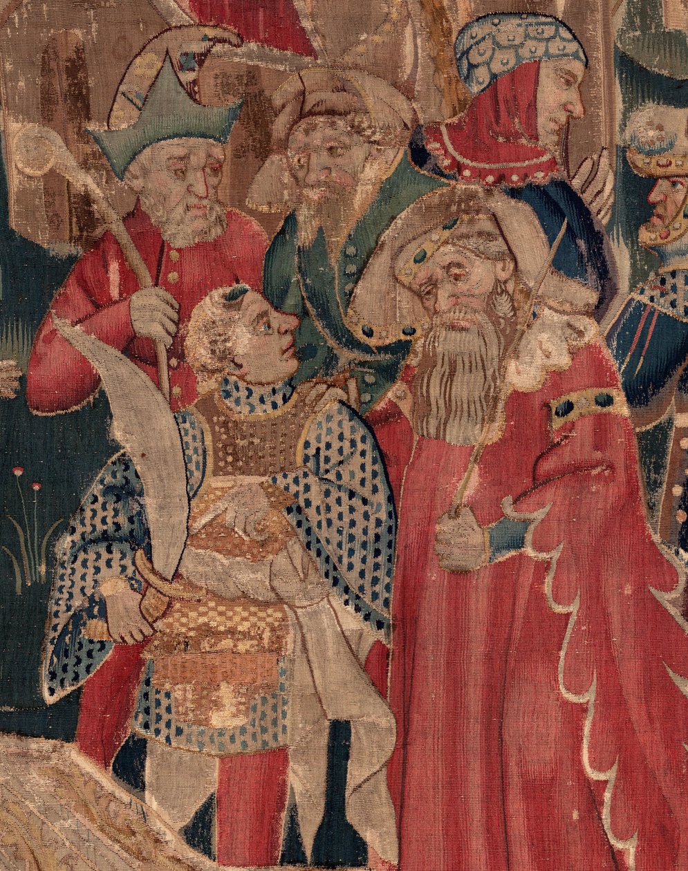 Historia św. Piata i św. Eleutery, scena 12: Zmartwychwstanie córki trybuna Szczegół. autorstwa Unknown artist