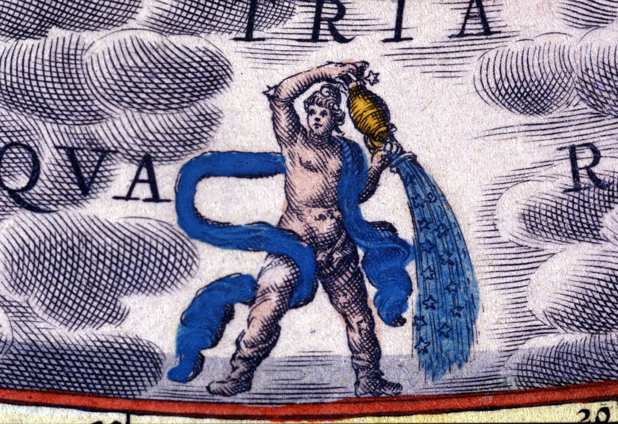 Horoskop: znak zodiaku, Wodnik. autorstwa Unknown artist