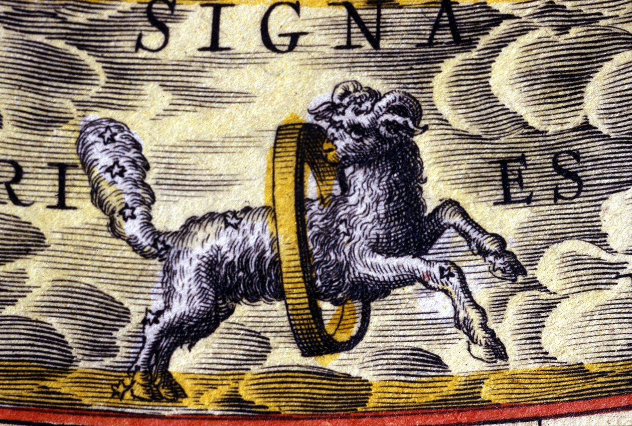 Horoskop: znak zodiaku, Baran. autorstwa Unknown artist