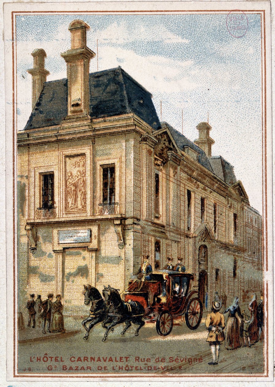 Hotel Carnavalet, reklama sklepu „Kryształ Ratusza””, v. 1895 autorstwa Unknown artist