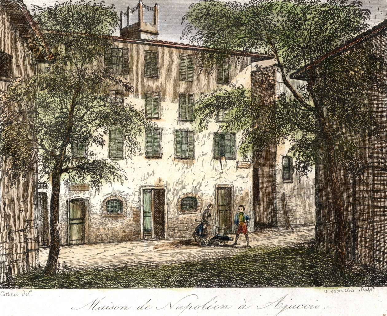 Dom Napoleona w Ajaccio - Kolorystyka XIX w. autorstwa Unknown artist