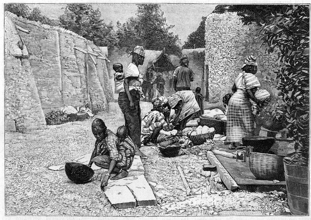 Human Zoo - wystawa etnograficzna Afryki Zachodniej na Polach Marsowych (Paryż) autorstwa Unknown artist