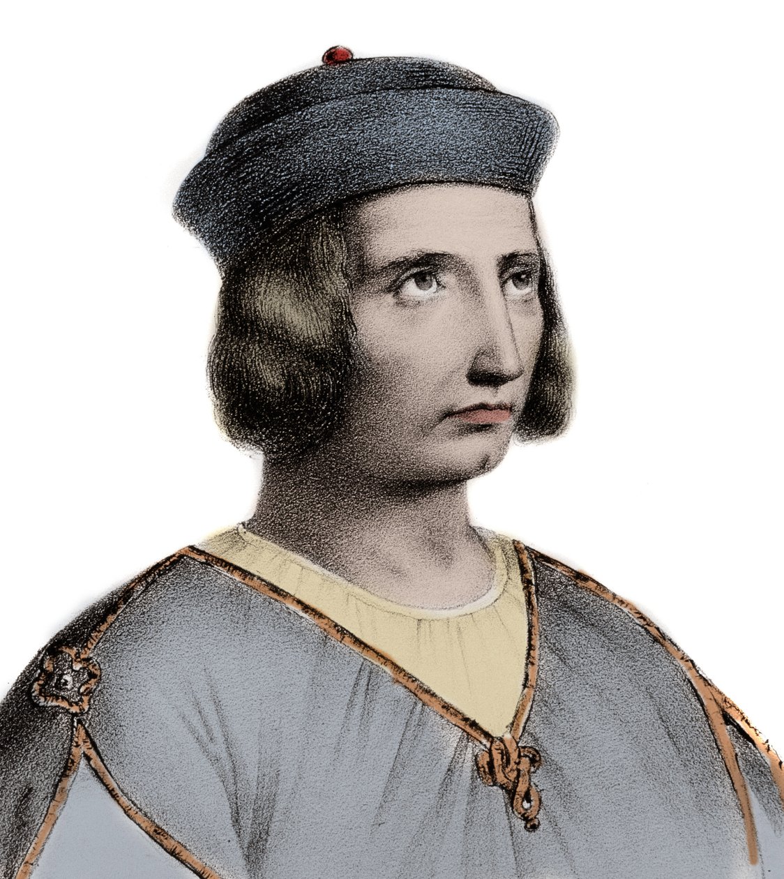 Humbert III, Hrabia Sabaudii - Humbert III Sabaudzki (Humbert III z Maurienne) Błogosławiony 1136-1189 - grawerowanie autorstwa Unknown artist