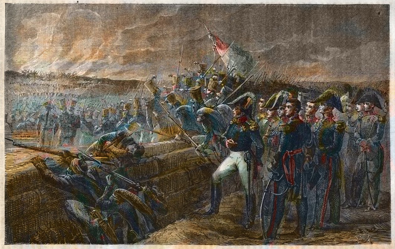 Setki tysięcy synów Saint Louis - Francuskie oblężenie w bitwie pod Trocadero - 31 sierpnia 1823 - Hiszpańska wyprawa - Bitwa pod Trocadero autorstwa Unknown artist