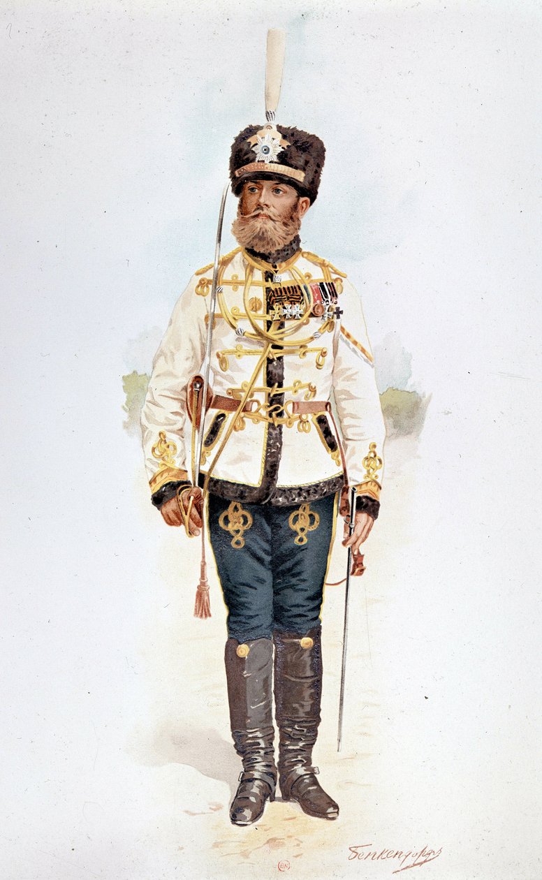 Huzar gwardii rosyjskiej pod Mikołajem II autorstwa Unknown artist