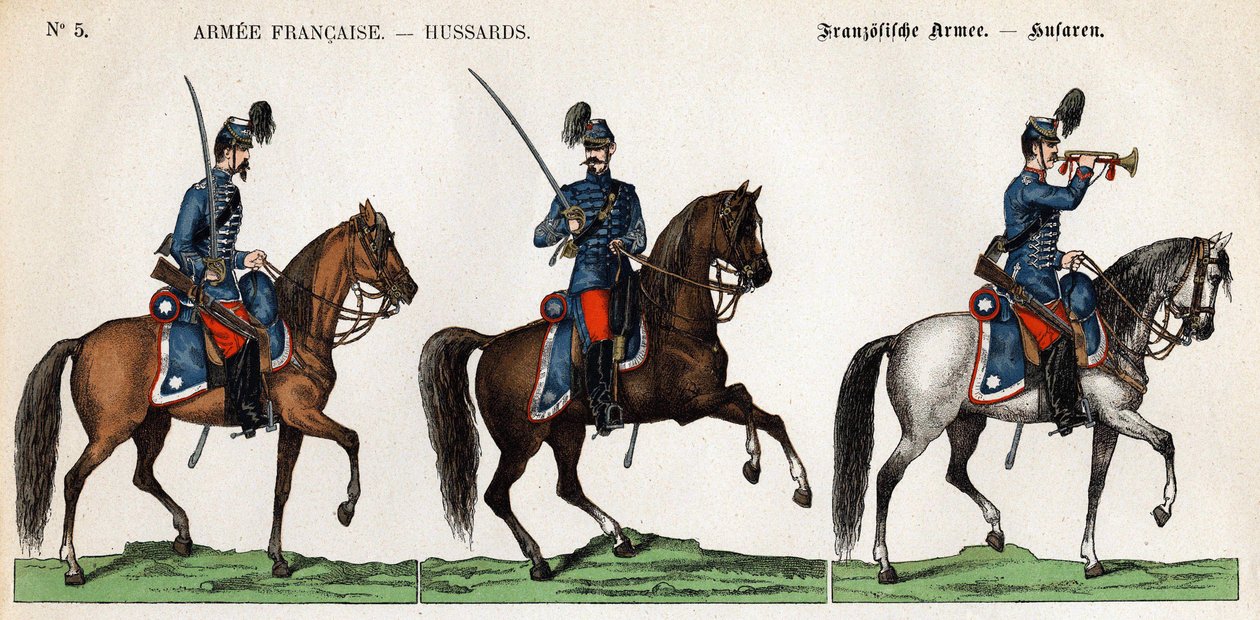 Husaria armii francuskiej autorstwa Unknown artist