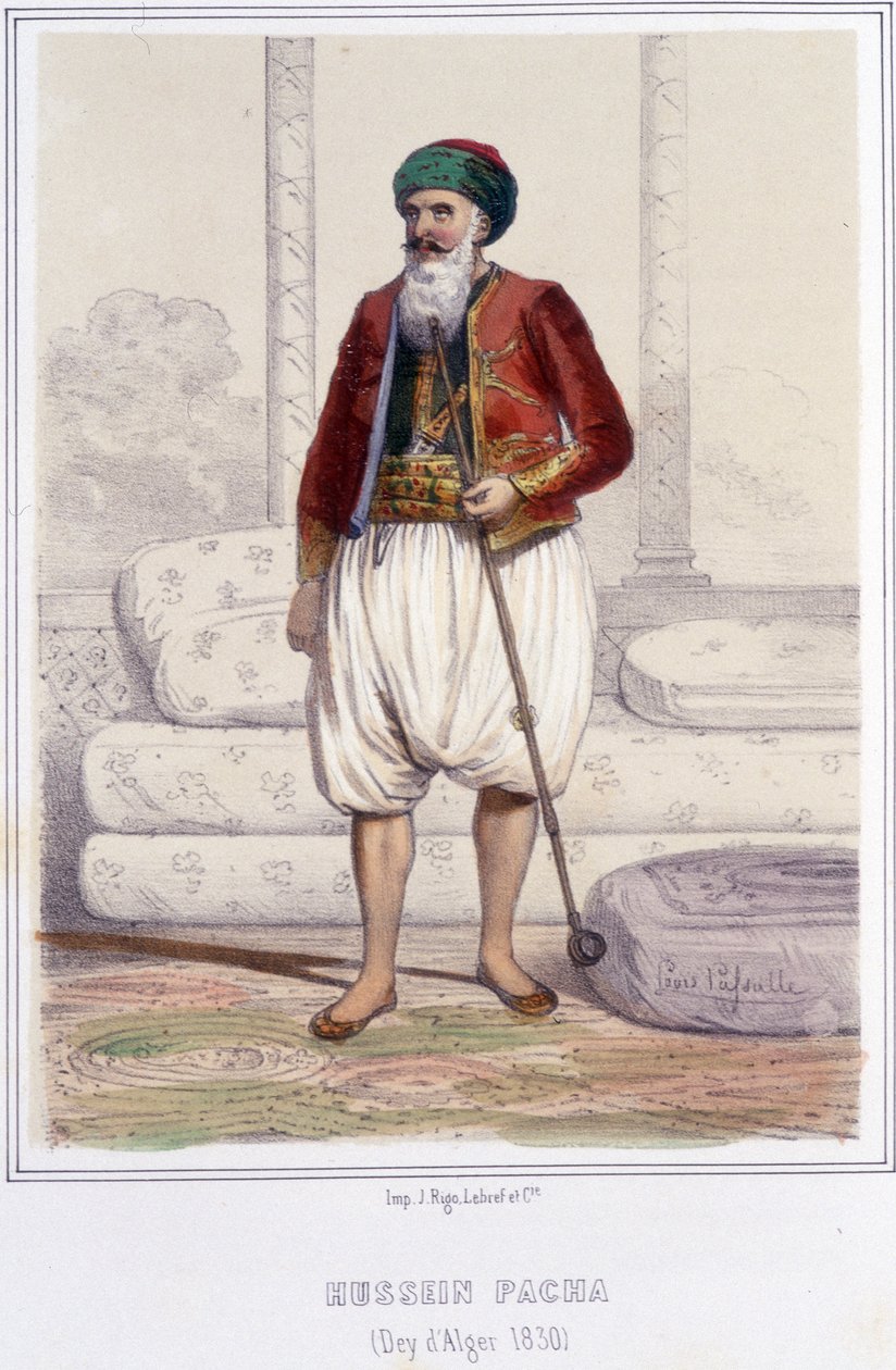 Hussein pasha, dey (Wujek) Algieru od 1818 do 1830, kiedy to Francuzi zajęli Algier. autorstwa Unknown artist