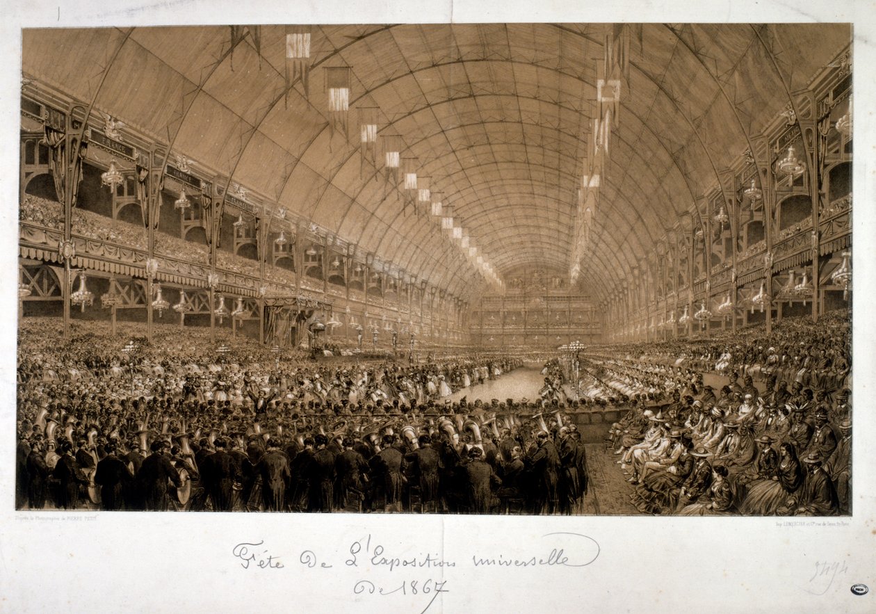 Ilustracja przedstawiająca Międzynarodową Wystawę z 1867 r. (Exposition Universelle d