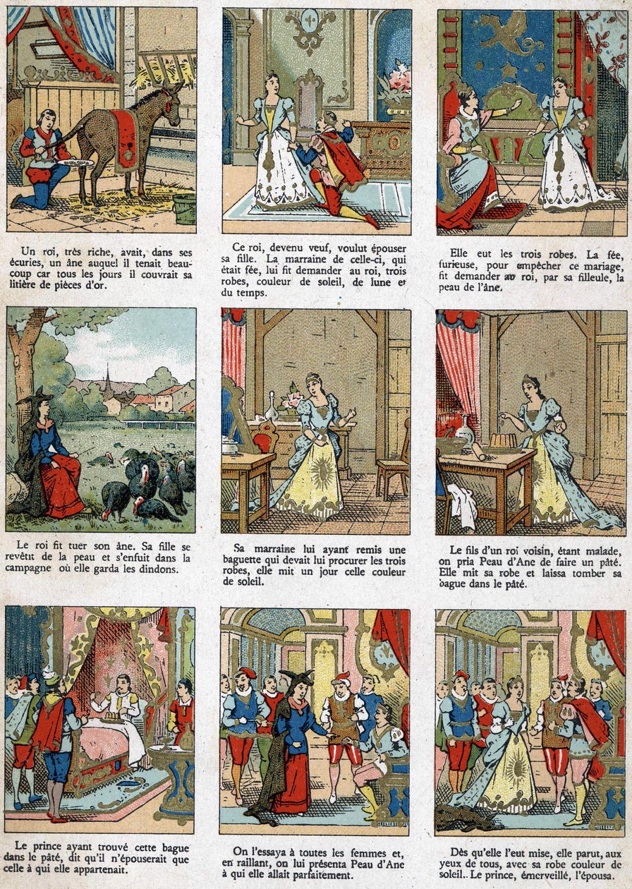 Ilustracja do Donkey Skin, opowieść Charlesa Perraulta. autorstwa Unknown artist