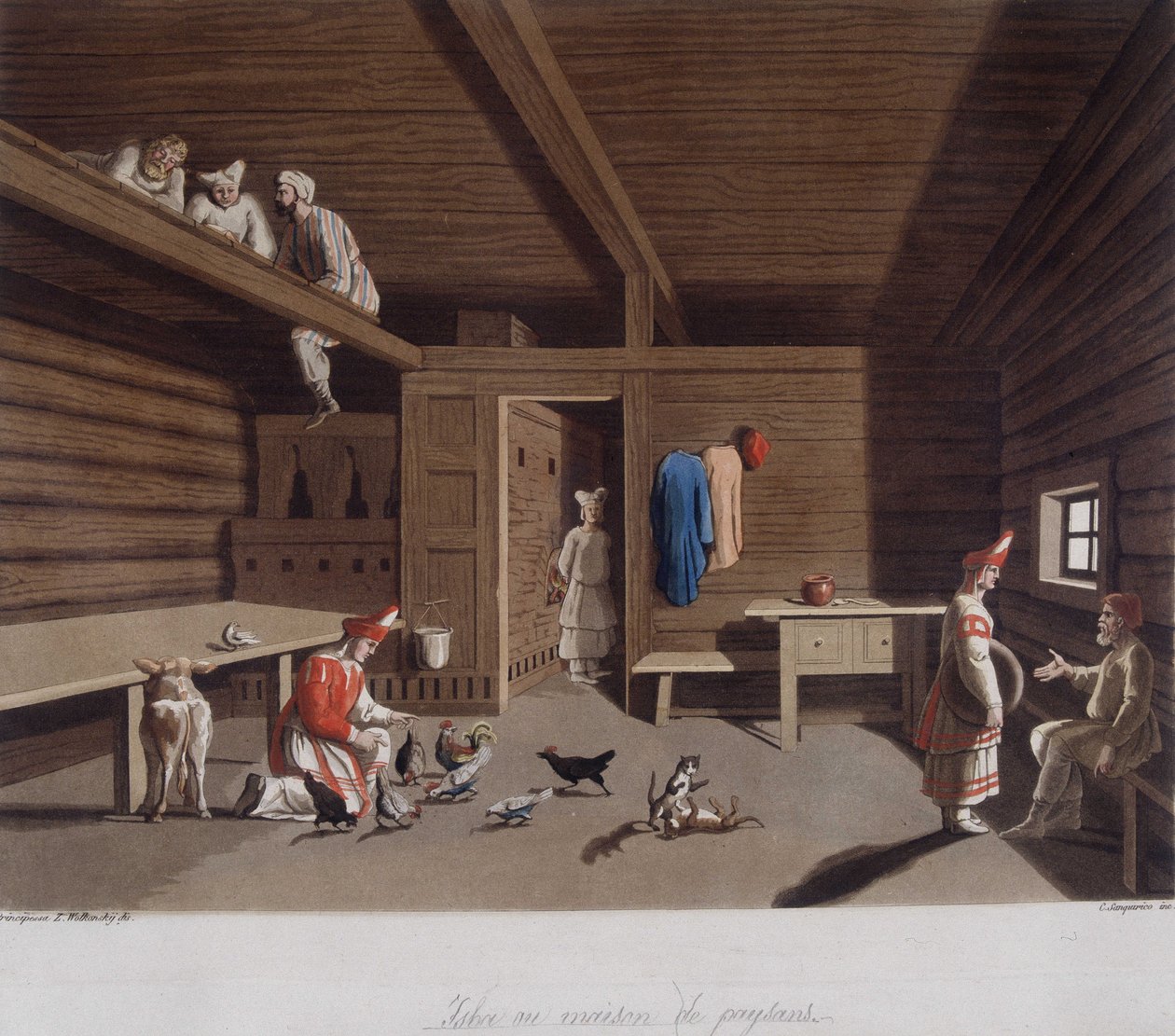 W „Starym i współczesnym stroju” 1819-1820, autorstwa Ferrario. autorstwa Unknown artist
