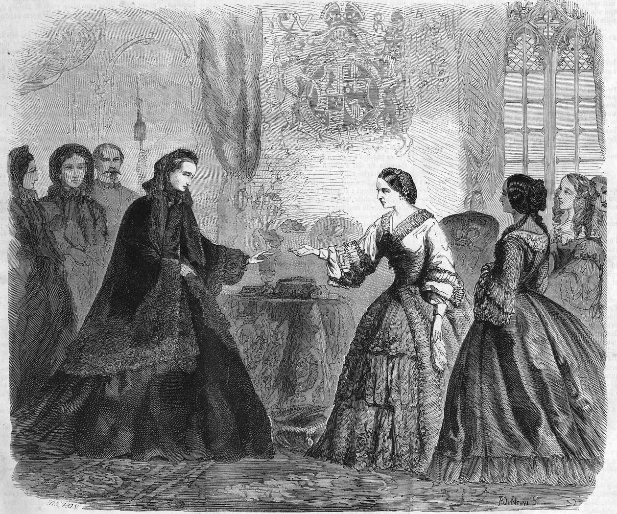 Wywiad Impress Eugenie i królowej Wiktorii w zamku Windsor 3 grudnia autorstwa Unknown artist