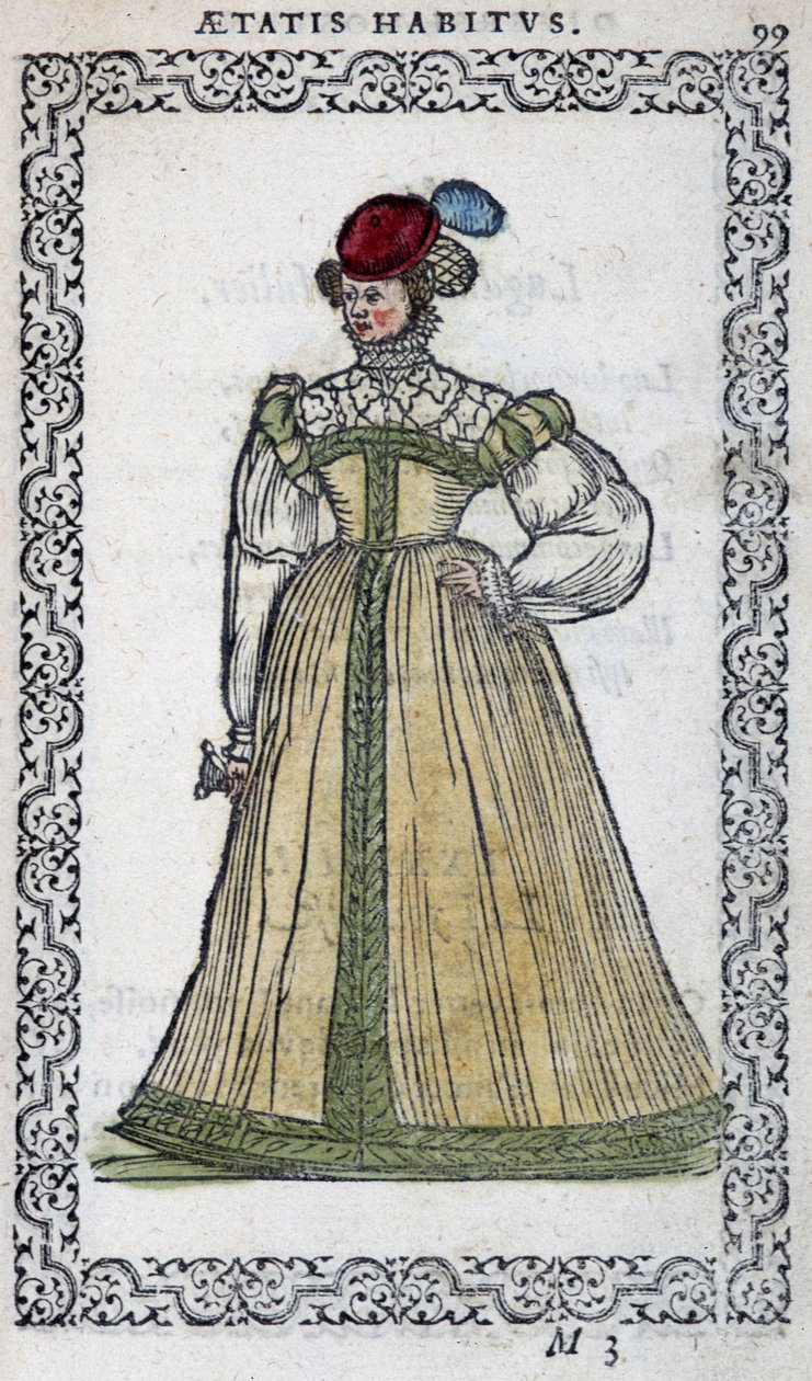 Włoszka - w „Habits et effigies” Jeana Sulperiusa autorstwa Unknown artist