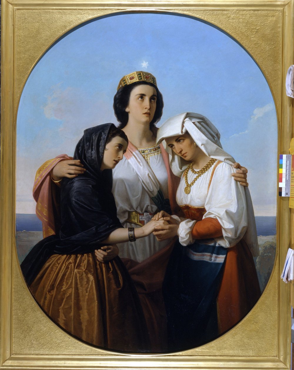 Włochy goszczą Wenecję i Rzym (1860) anonimowy obraz Museo del Risorgimento Mediolan autorstwa Unknown artist