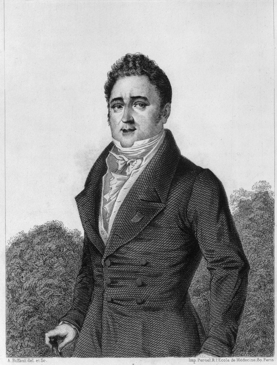 Jacques Lafitte (1767-1844), francuski bankier i polityk - rycina w „Historii życia politycznego i prywatnego Ludwika Filipa” autorstwa Unknown artist