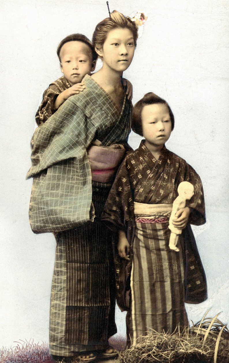 Dzieci japońskie, koniec XIX wieku autorstwa Unknown artist