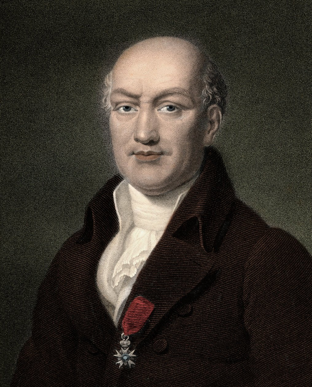 Jean Baptiste (Jean-Baptiste) Joseph Delambre 1749-1822 - grawerowanie - XIX wiek autorstwa Unknown artist
