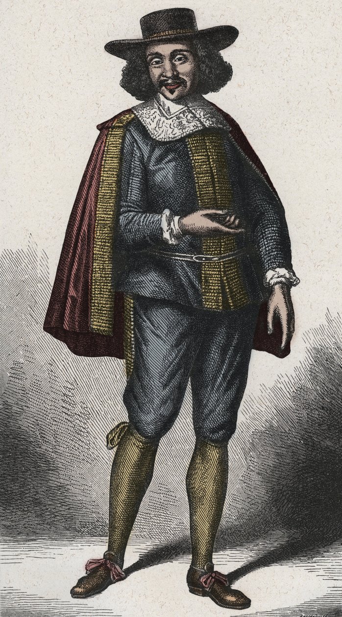 Jean Baptiste Poquelin Moliere 1622-1673 - (Jean-Baptiste Poquelin autorstwa Unknown artist