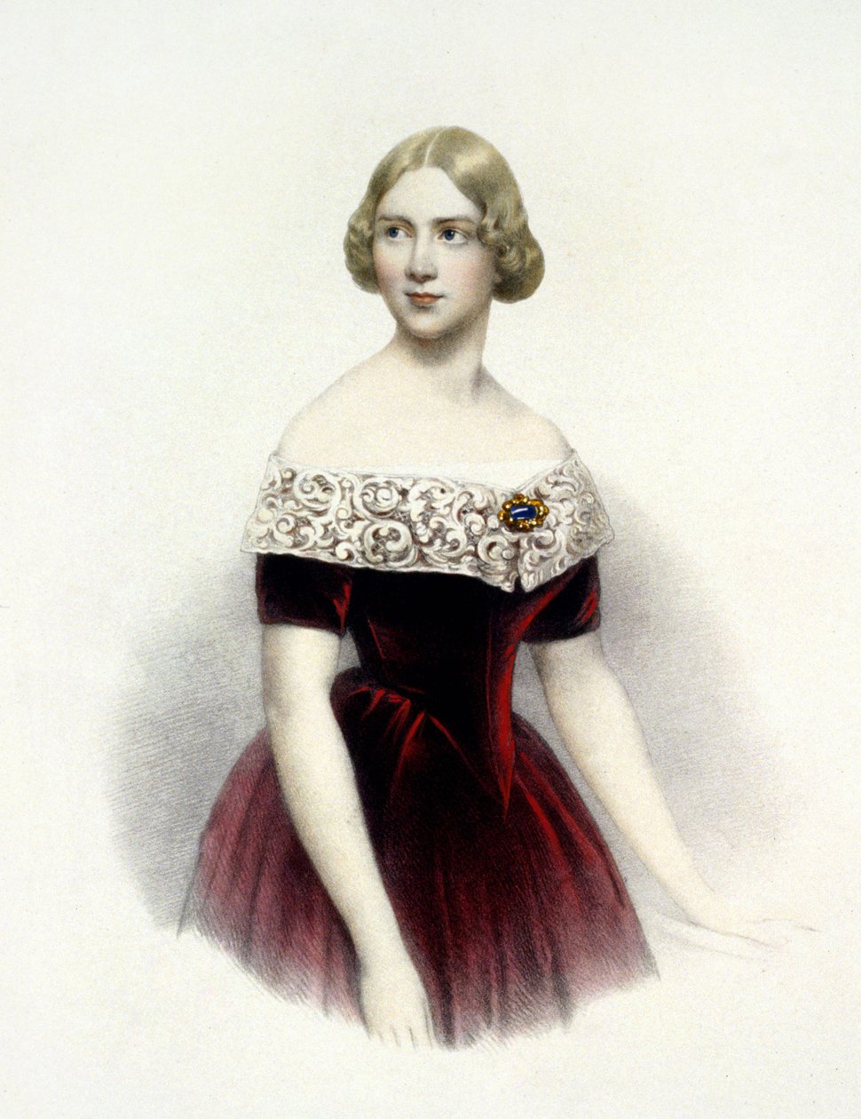 Jenny Lind (1820-1887), szwedzka piosenkarka w 1847 autorstwa Unknown artist