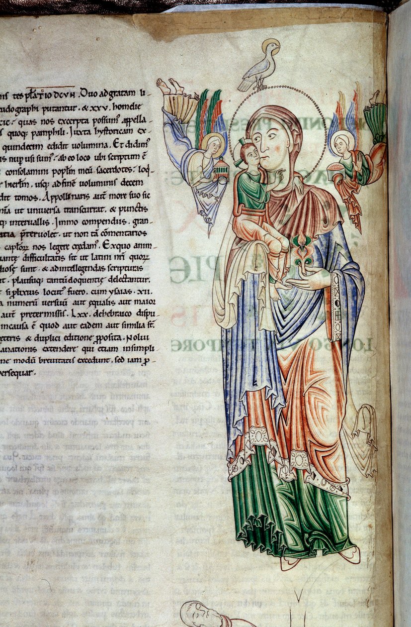 Drzewo Jessego. Strona mansukrytu „Lectiaire de Citeaux”” XII-wieczne Dijon. Biblioteka Miejska autorstwa Unknown artist