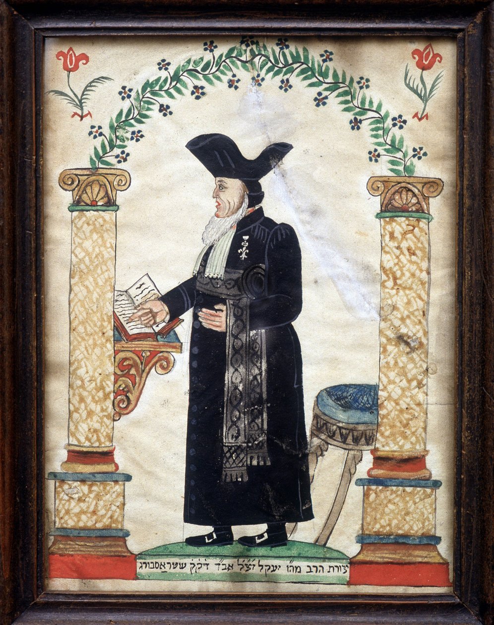 Żydowska sztuka ludowa: Reprezentacja rabina autorstwa Unknown artist