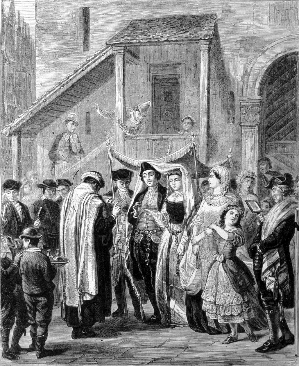 Żydowski ślub w Niemczech autorstwa Unknown artist