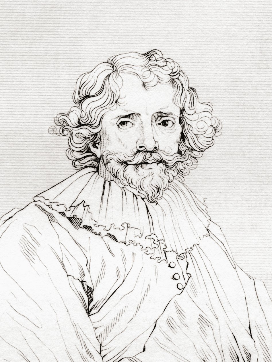 Johannes Vorstermans, ok. 1643 – ok. 1700. Z książki „The Historic Gallery of Portraits and Paintings” (Historyczna galeria portretów i obrazów), opublikowanej w 1808 roku. autorstwa Unknown Artist