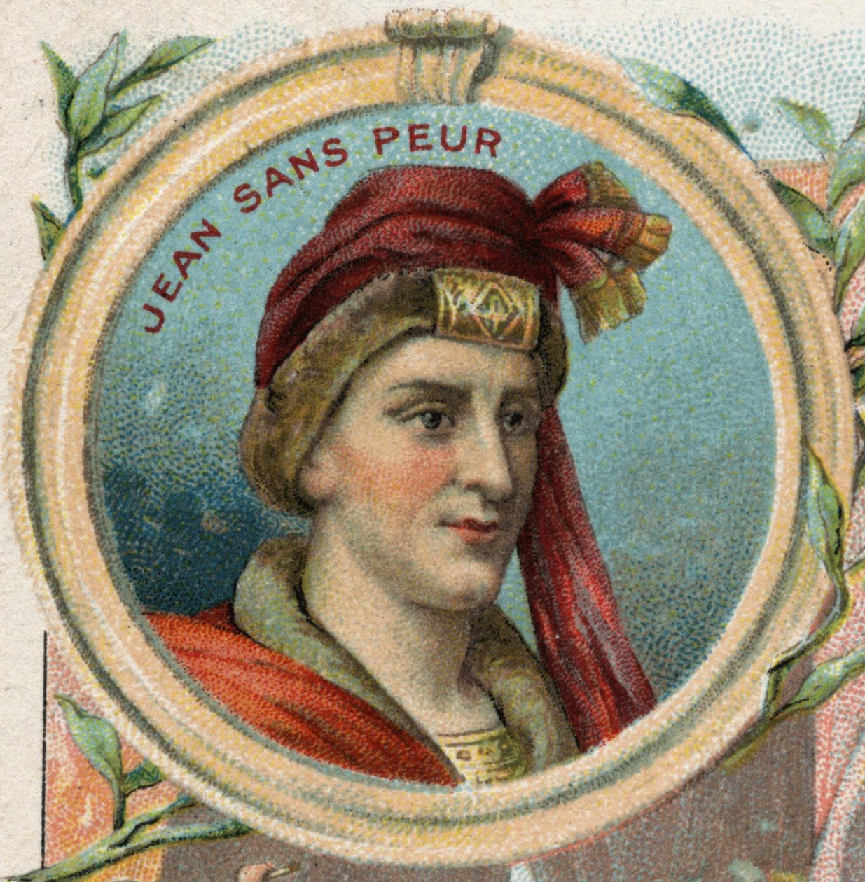 Jan bez strachu (1371-1419), książę Burgundii. Chromolitografia koniec XIX wieku autorstwa Unknown artist