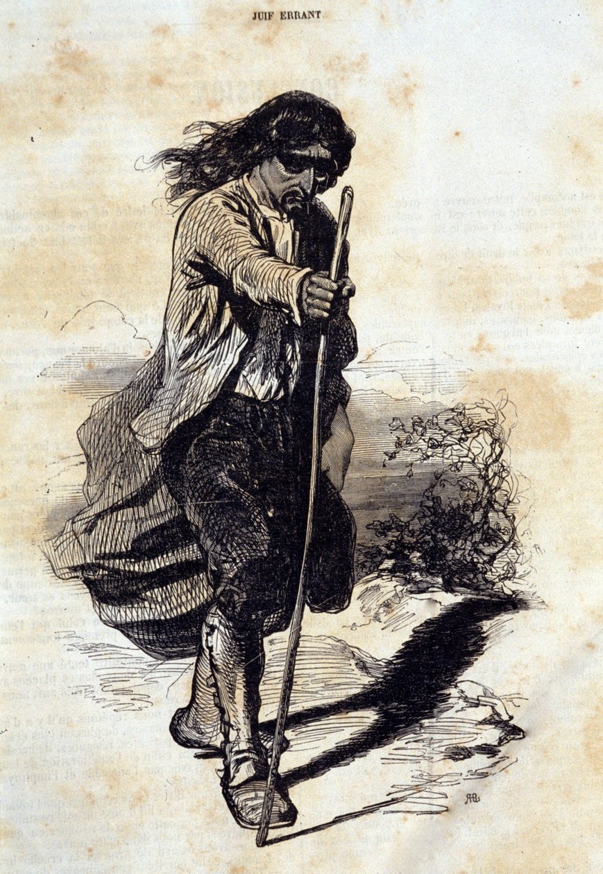 Judaizm: żydowski komiwojażer (Żyd wędrowny). autorstwa Unknown artist