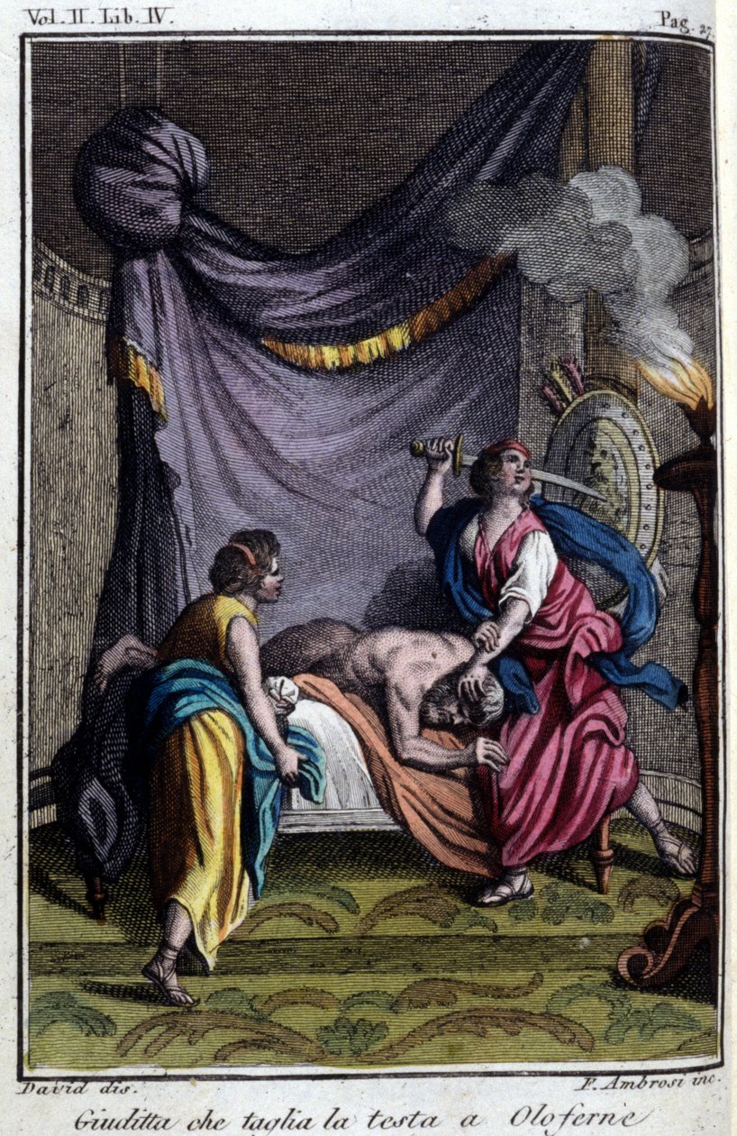 Judith odcina głowę Holoferne