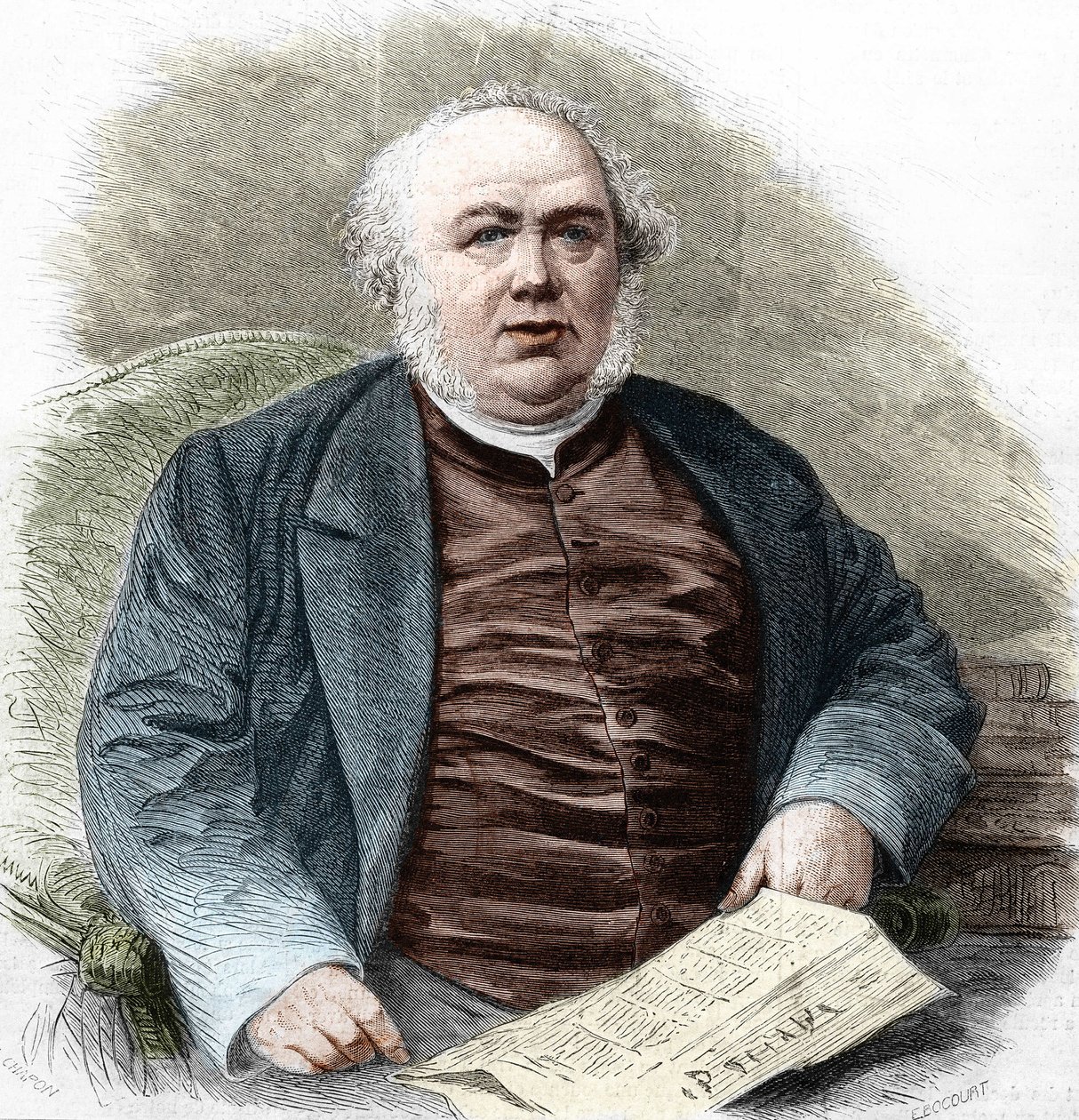 Jules Janin (1804-1874), francuski pisarz. autorstwa Unknown artist