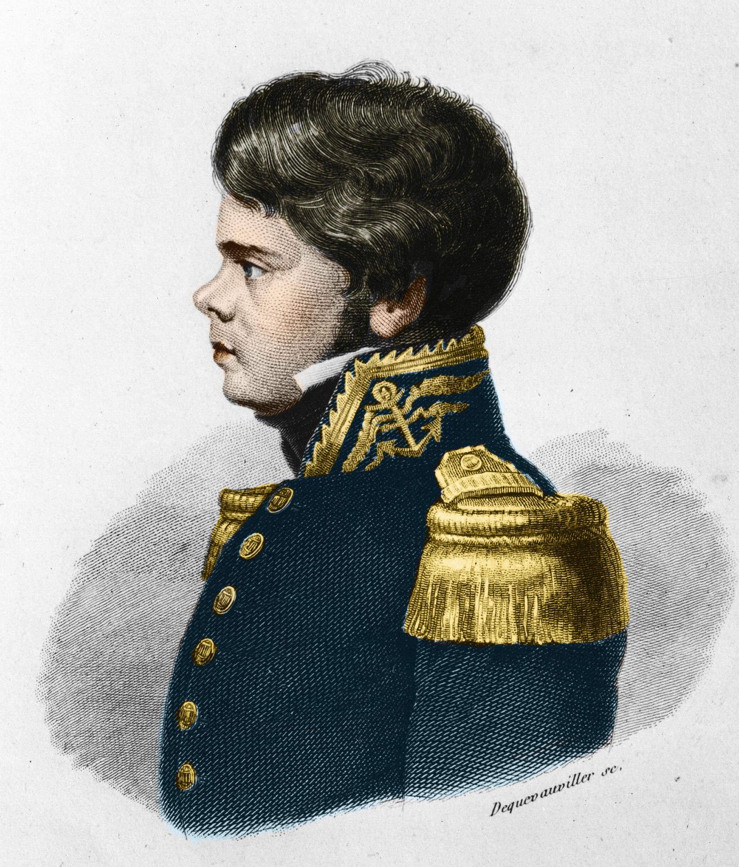 Jules Poret de Blosseville. Francuski odkrywca, żeglarz i geograf. 1802-1833. autorstwa Unknown artist