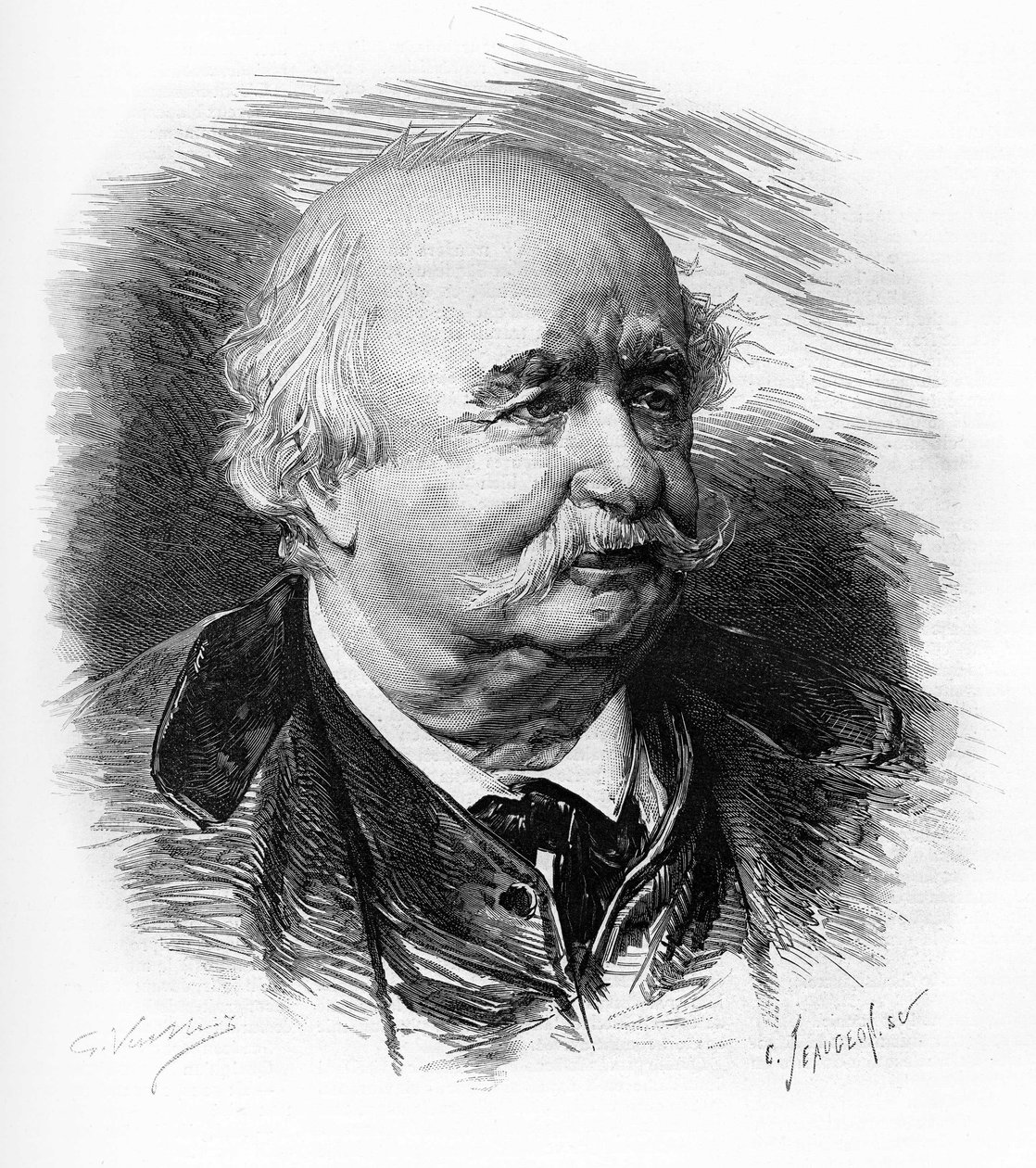 Jules Sandeau (1811-1883), francuski pisarz, powieściopisarz i dramaturg. autorstwa Unknown artist
