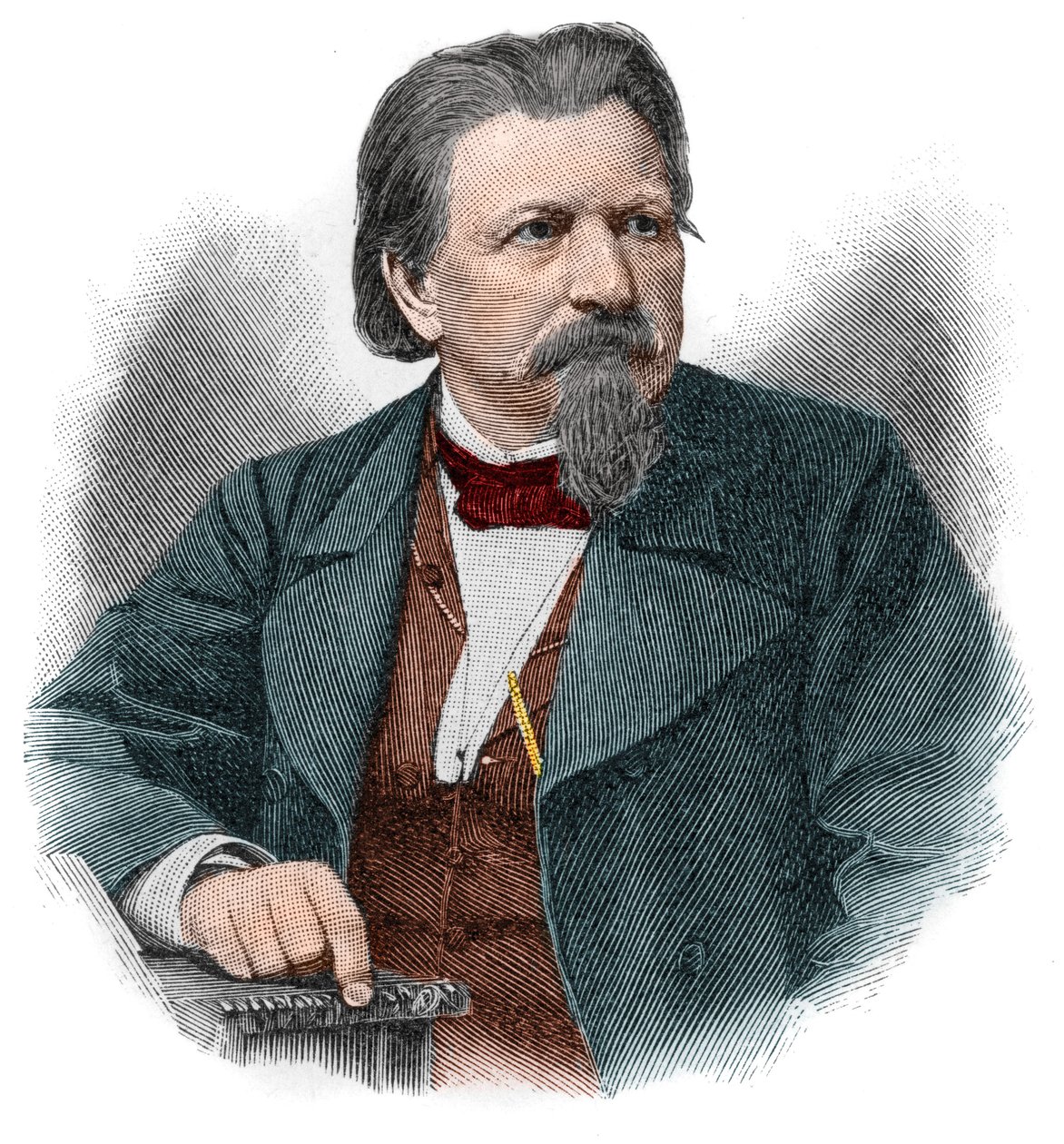 Karl Ferdinand Gutzkow (1811-1878), niemiecki pisarz, dramaturg i dziennikarz. autorstwa Unknown artist