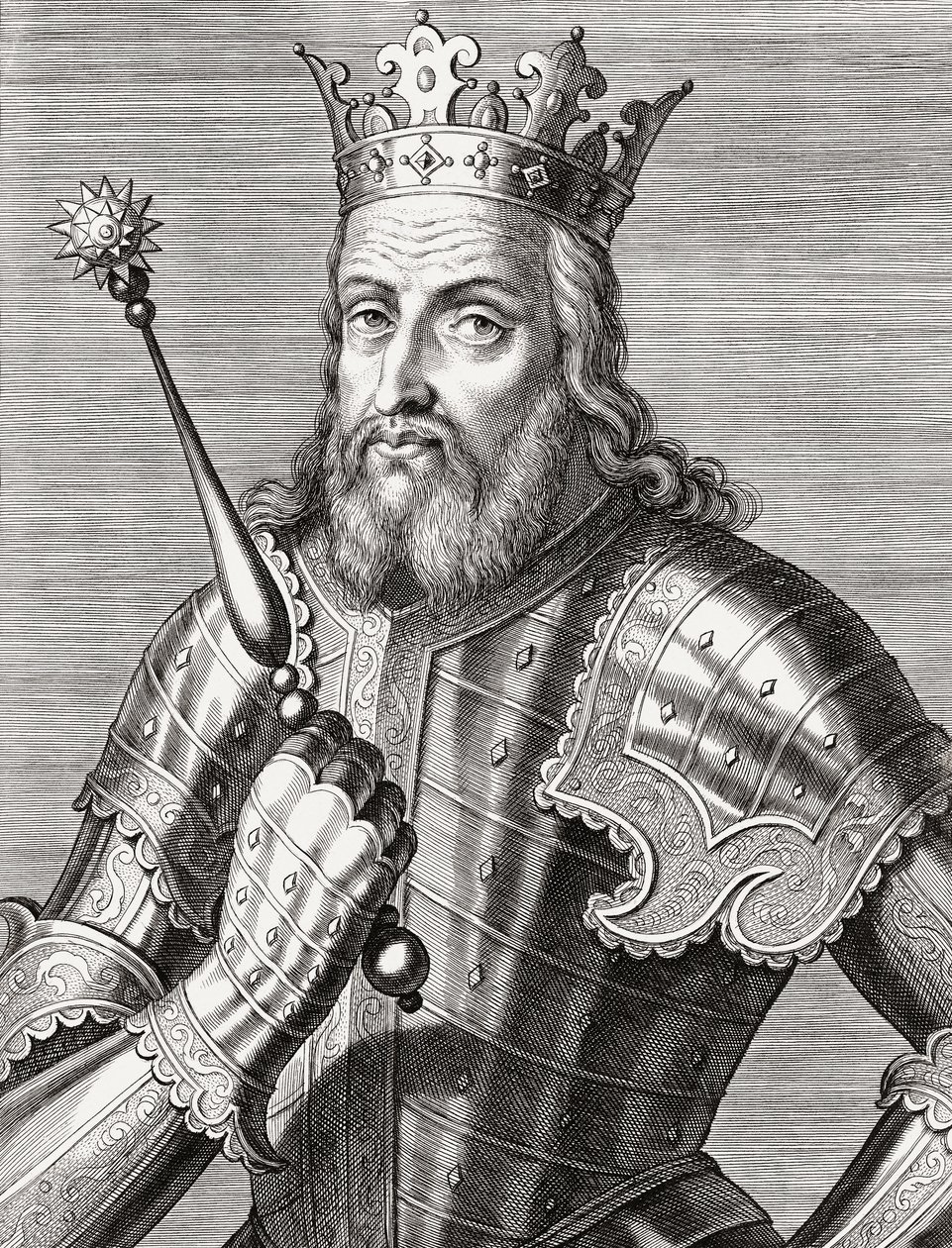 Król Portugalii Alfons IV. Portret. autorstwa Unknown artist