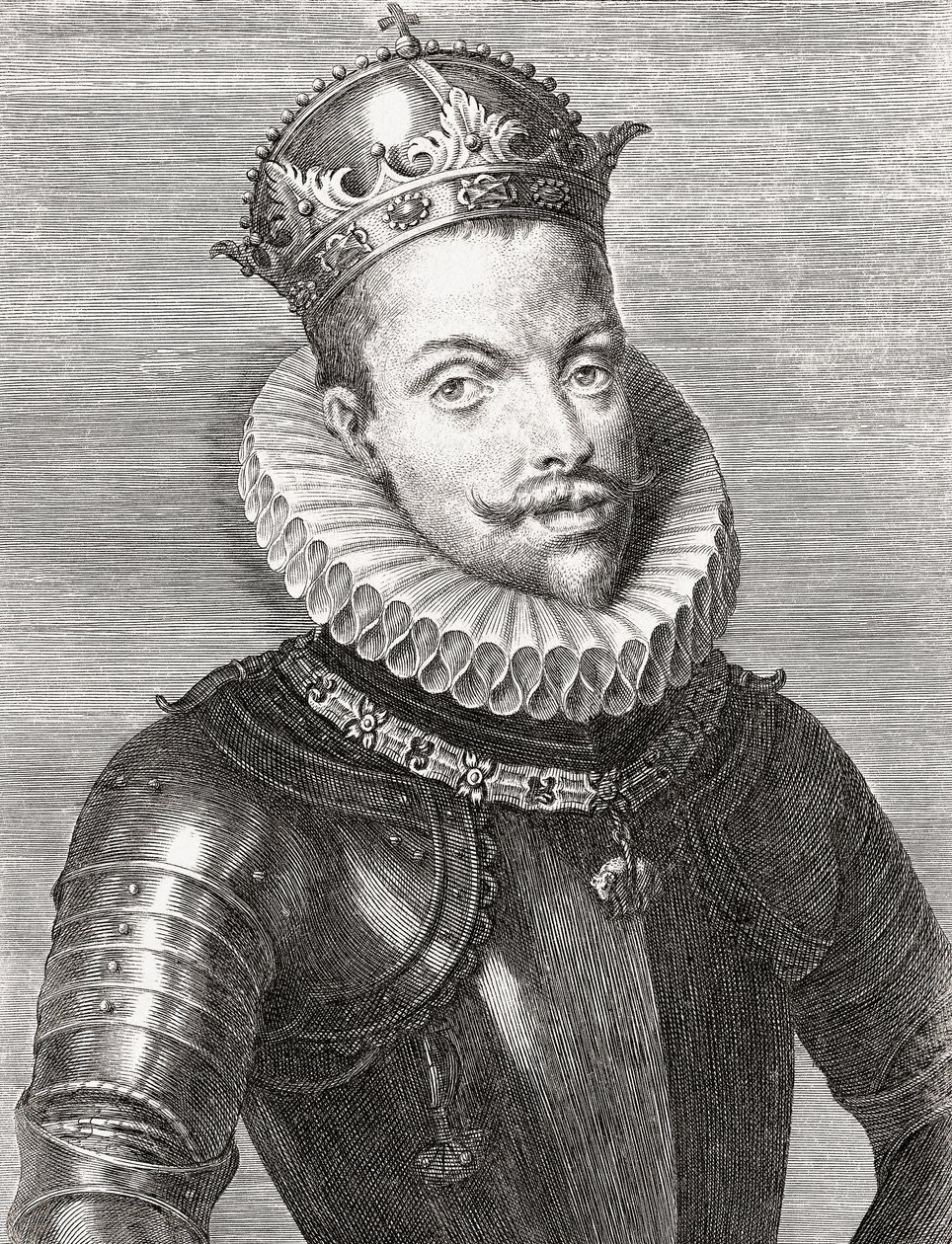 Król Hiszpanii Filip III i jako Filip II król Portugalii. Portret. autorstwa Unknown artist