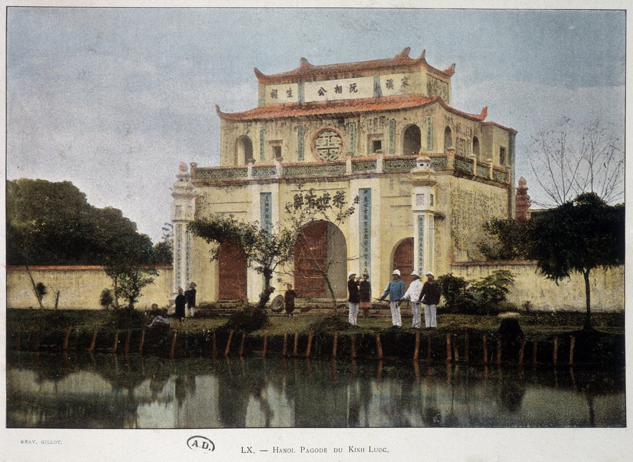 Pagoda Kinh-Luc (Khin Luoc), Hanoi, ok. 1930 r. 1895. autorstwa Unknown artist