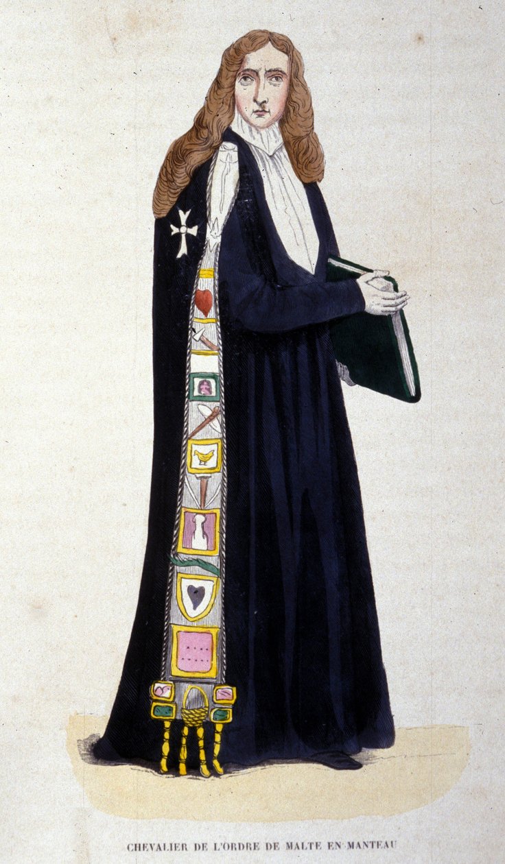 Kawaler Orderu Maltańskiego w Grawerowanym Płaszczu XIX wiek autorstwa Unknown artist