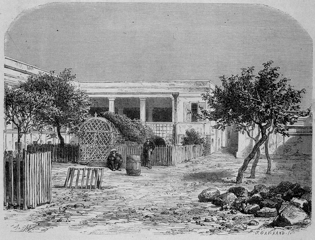 Szpital Goree (Senegal) – w „” Dookoła Świata”” autorstwa Unknown artist