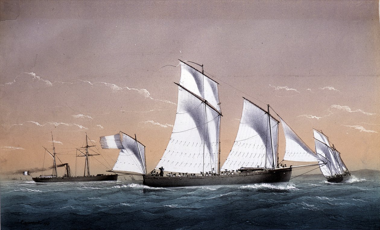 Flota Uniwersalna - w "Marines circa 1850", A.D. autorstwa Unknown artist