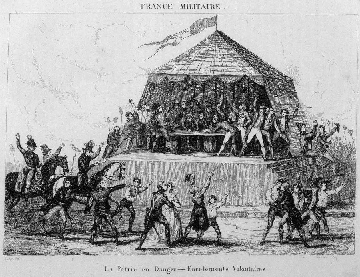 La patrie en danger - Zaciągi dobrowolne. autorstwa Unknown artist